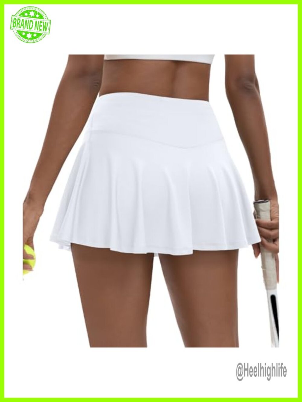 Pleated Tennis Skirt with Pockets High Waisted Skort